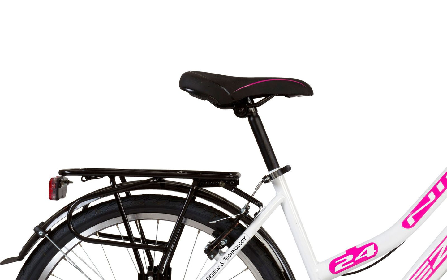 24 zoll Kinderfahrrad Mädchenfahrrad Damen rad 21 Gang shimano Weiss Pink neu