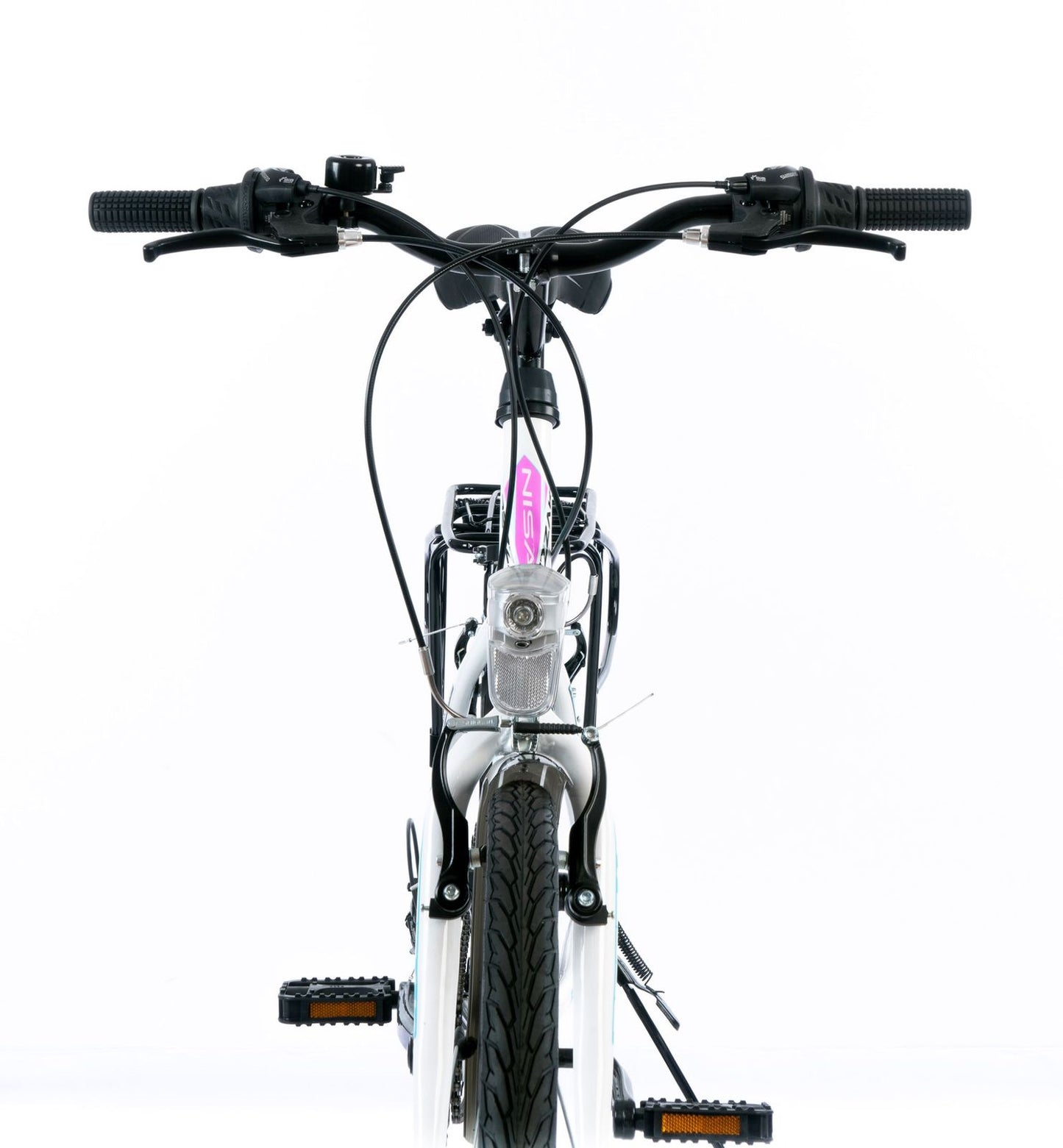 26 Zoll Fahrrad Damen Mädchen Fahrrad city bike rad 21 Gang shimano Weiss pink neu