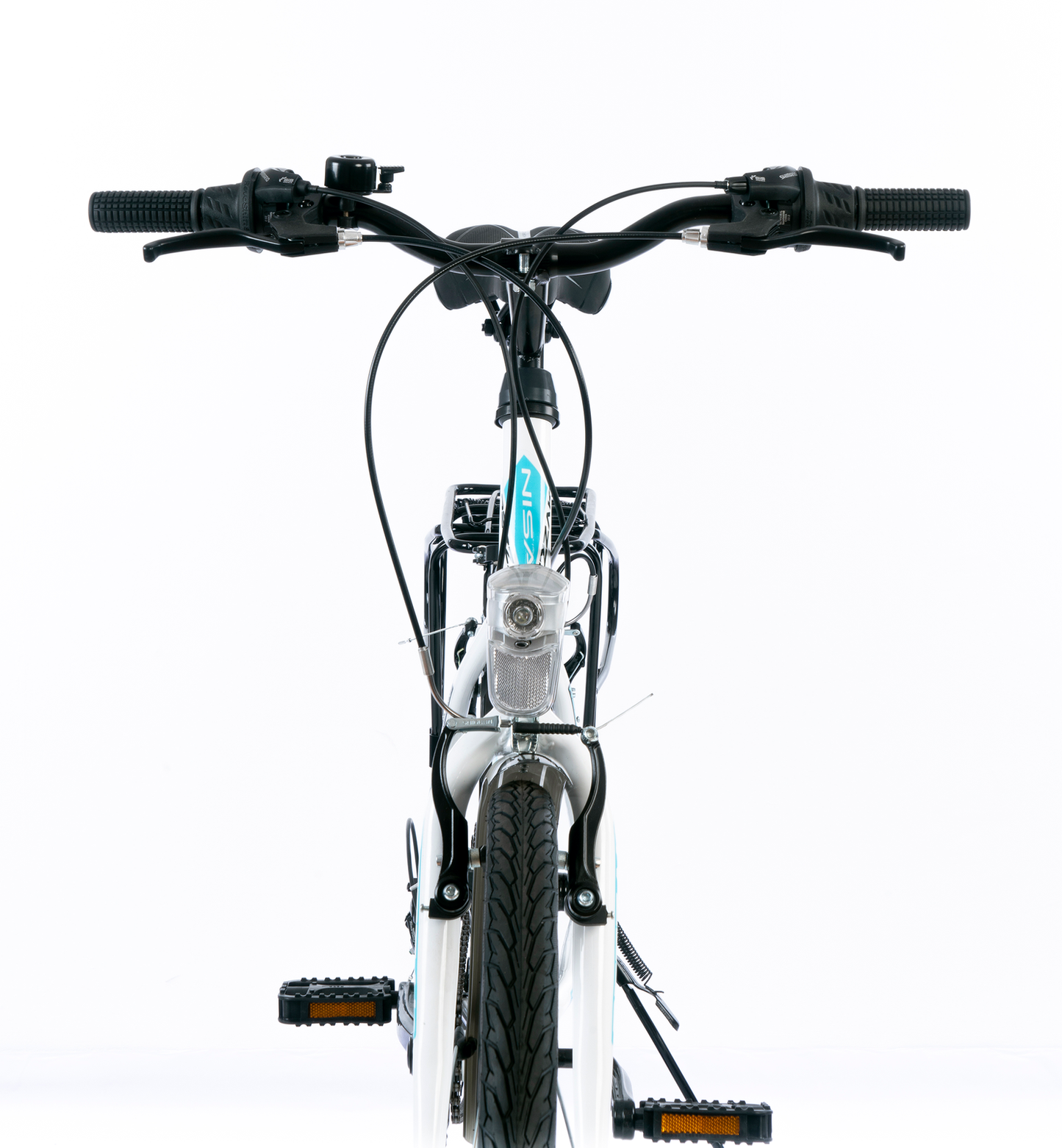 24 zoll Kinderfahrrad Mädchenfahrrad 24"Damen Cityfahrrad city bike Weiss türkis Neu