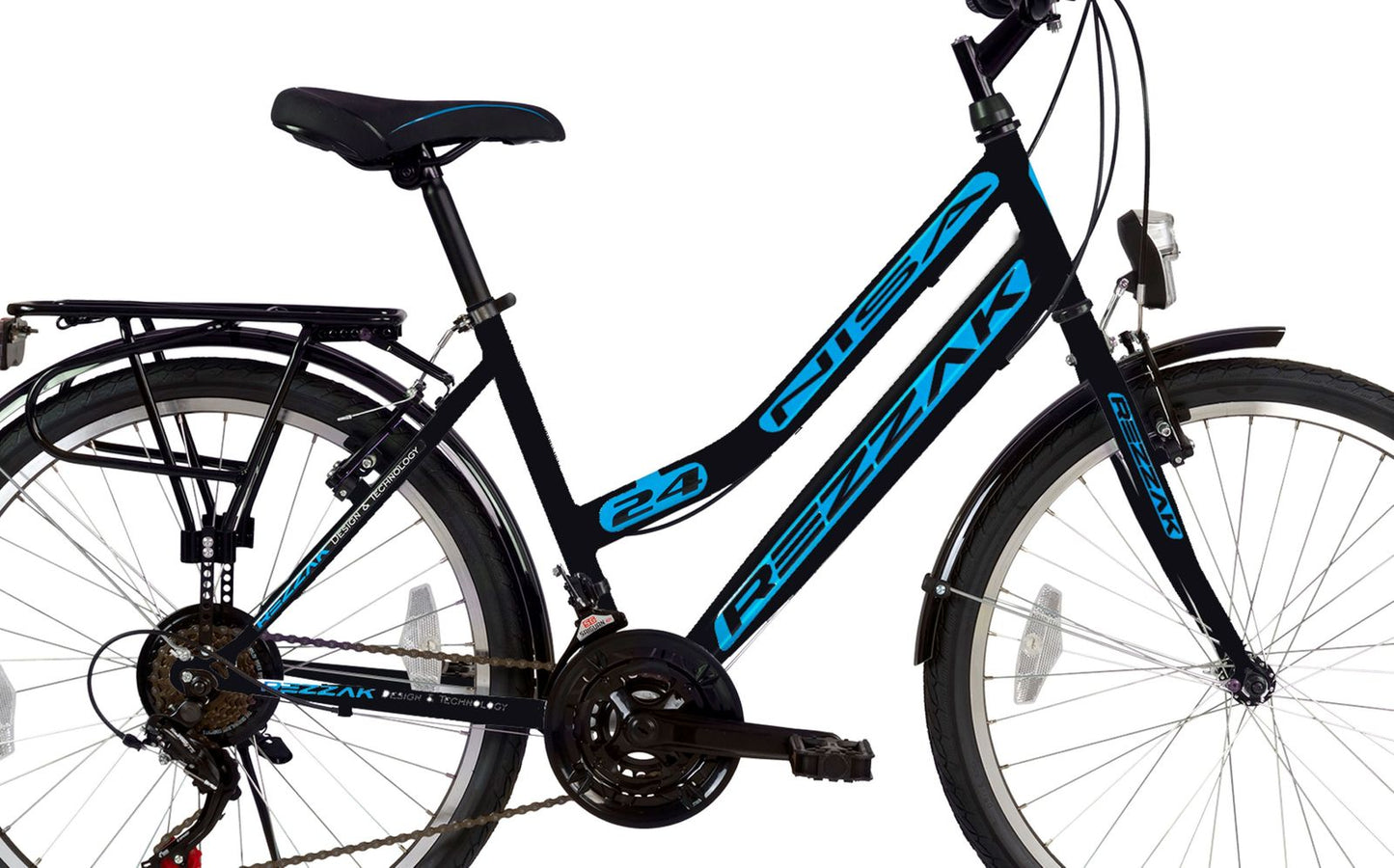 24 Zoll Kinderfahrrad Mädchenfahrrad Cityfahrrad 21 Gang Strassenzugelassen Schwarz Türkis