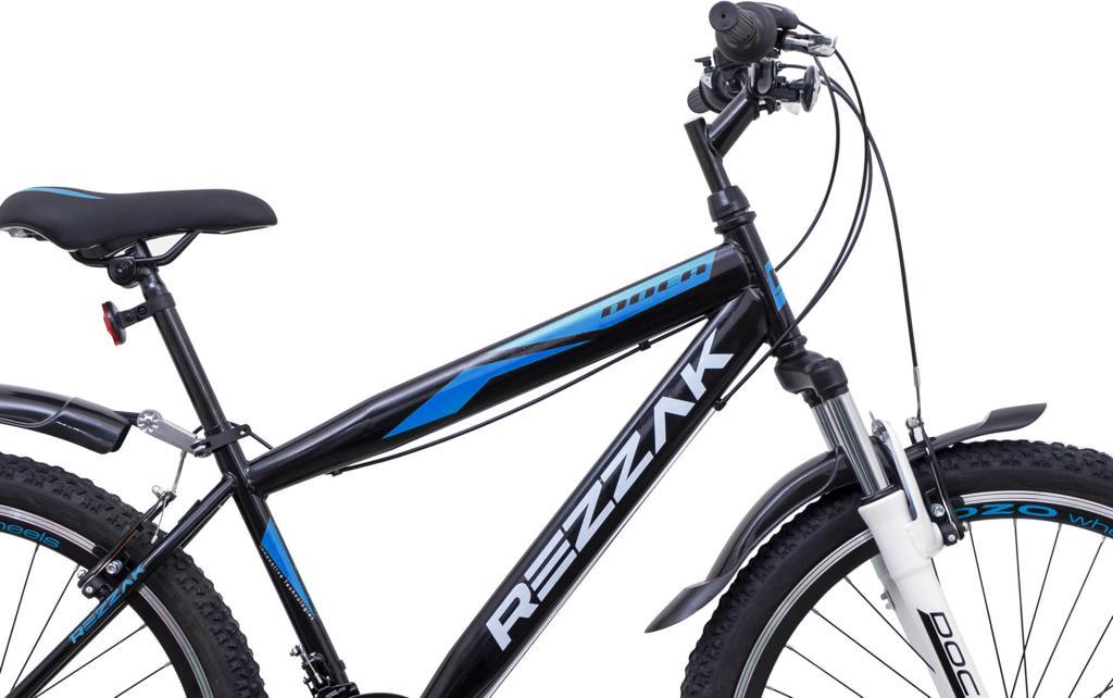 26 Zoll MTB Fahrrad Mountainbike Jugendfahrrad Shimano Federung Schutzblech Blau