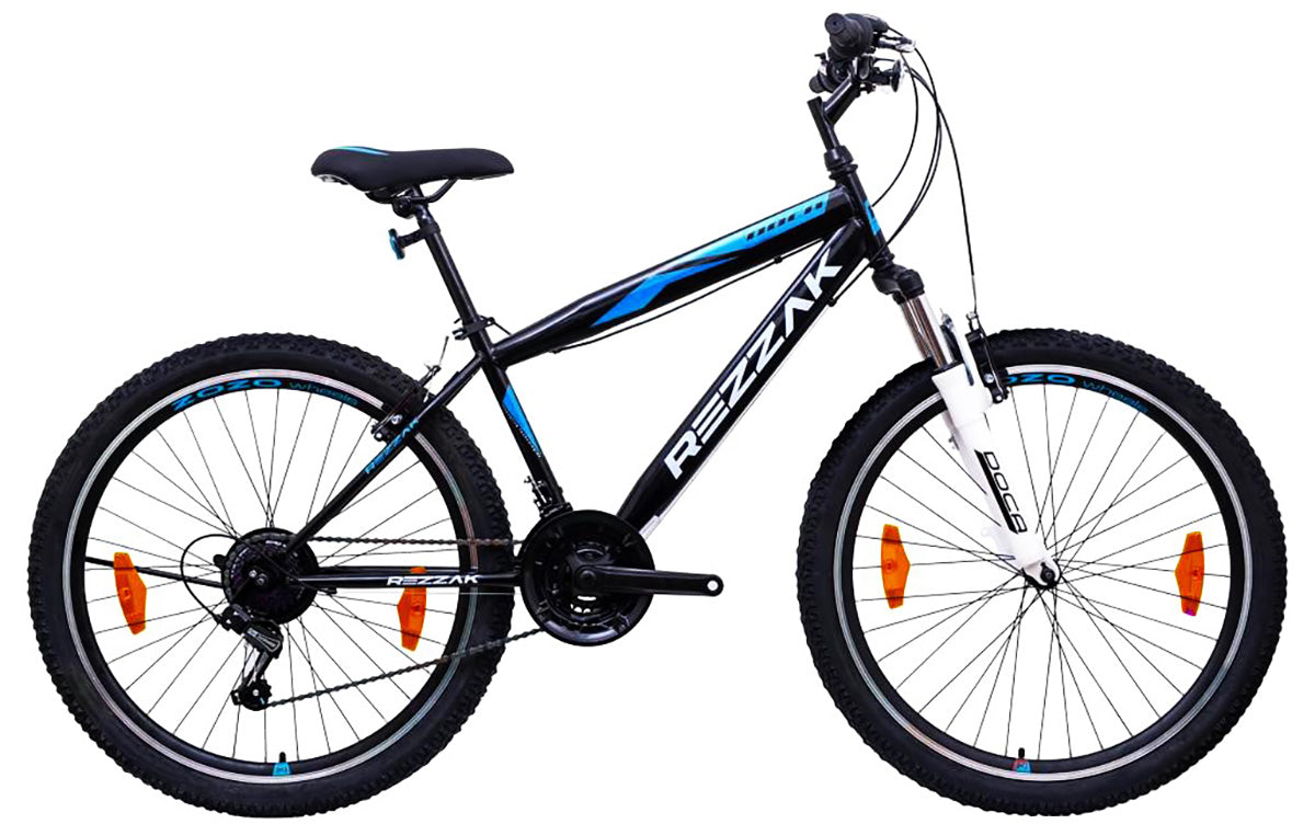 26 Zoll MTB Fahrrad Mountainbike Jugendfahrrad Shimano Federung Schutzblech Blau