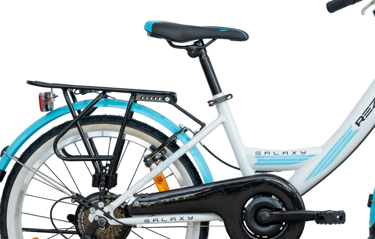 20 Zoll Kinderfahrrad Mädchenfahrrad 7 Gang Shimano RH 31cm Türkis Neu -085