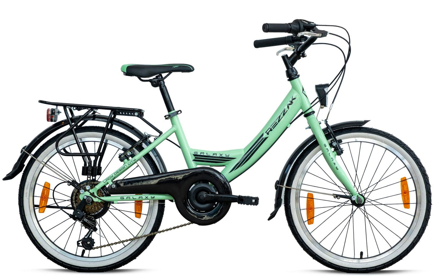 20 Zoll Kinderfahrrad Mädchenfahrrad 7 Gang Shimano RH 31cm Mint Neu -083