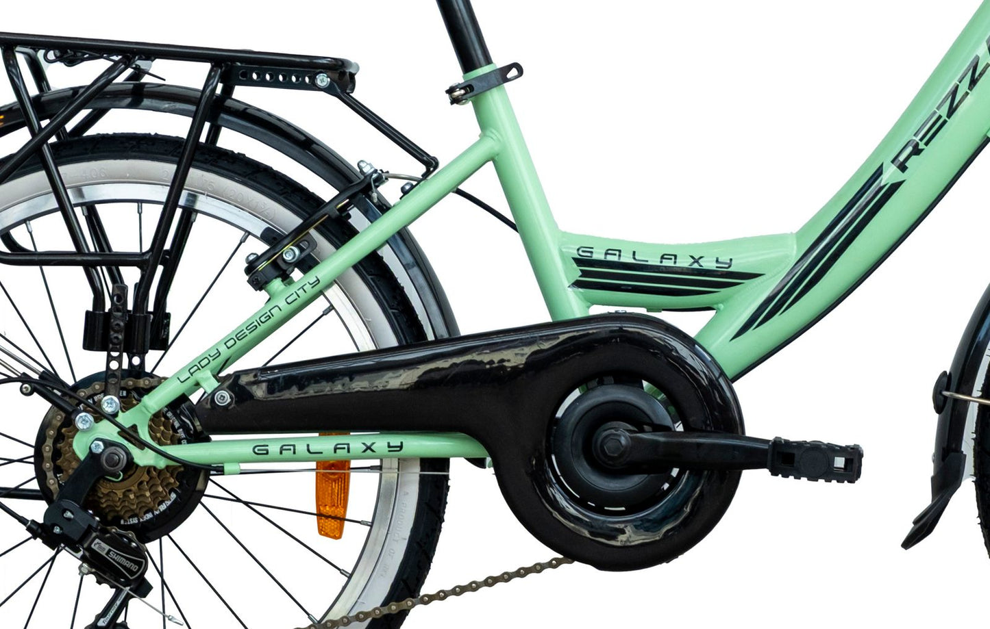 20 Zoll Kinderfahrrad Mädchenfahrrad 7 Gang Shimano RH 31cm Mint Neu -083
