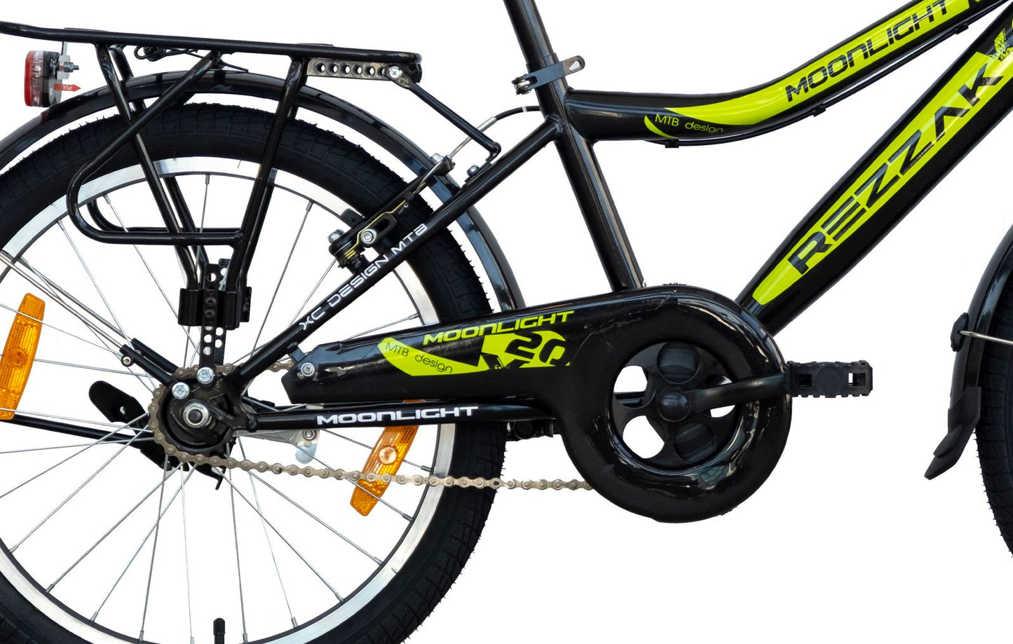 20 Zoll Kinderfahrrad Jungen Fahrrad mit Rücktrittbremse RH 33 Schwarz Grün NEU -041