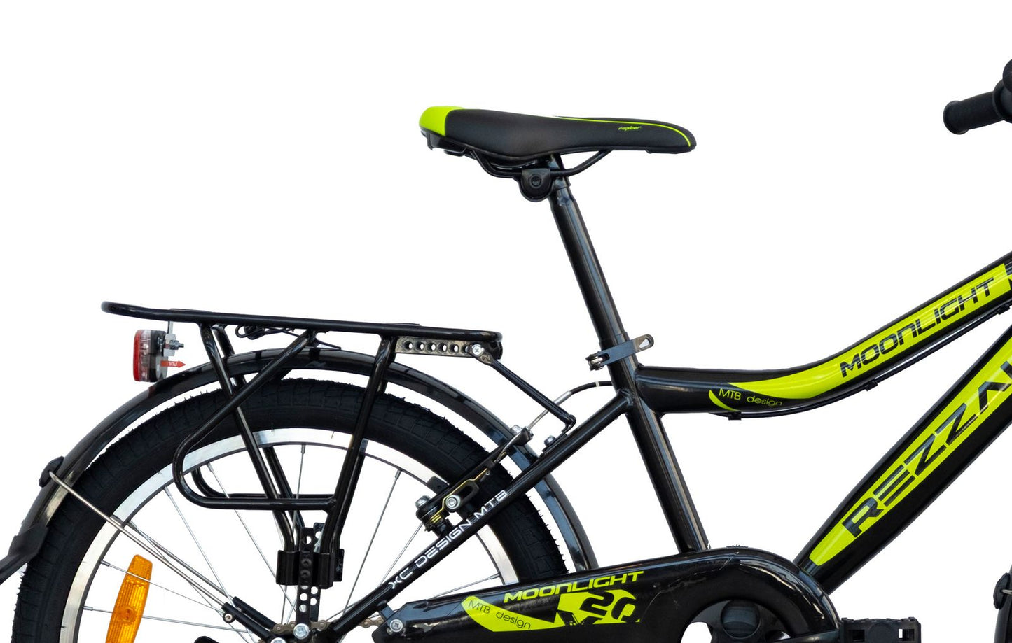 20 Zoll Kinderfahrrad Jungen Fahrrad mit Rücktrittbremse RH 33 Schwarz Grün NEU -041