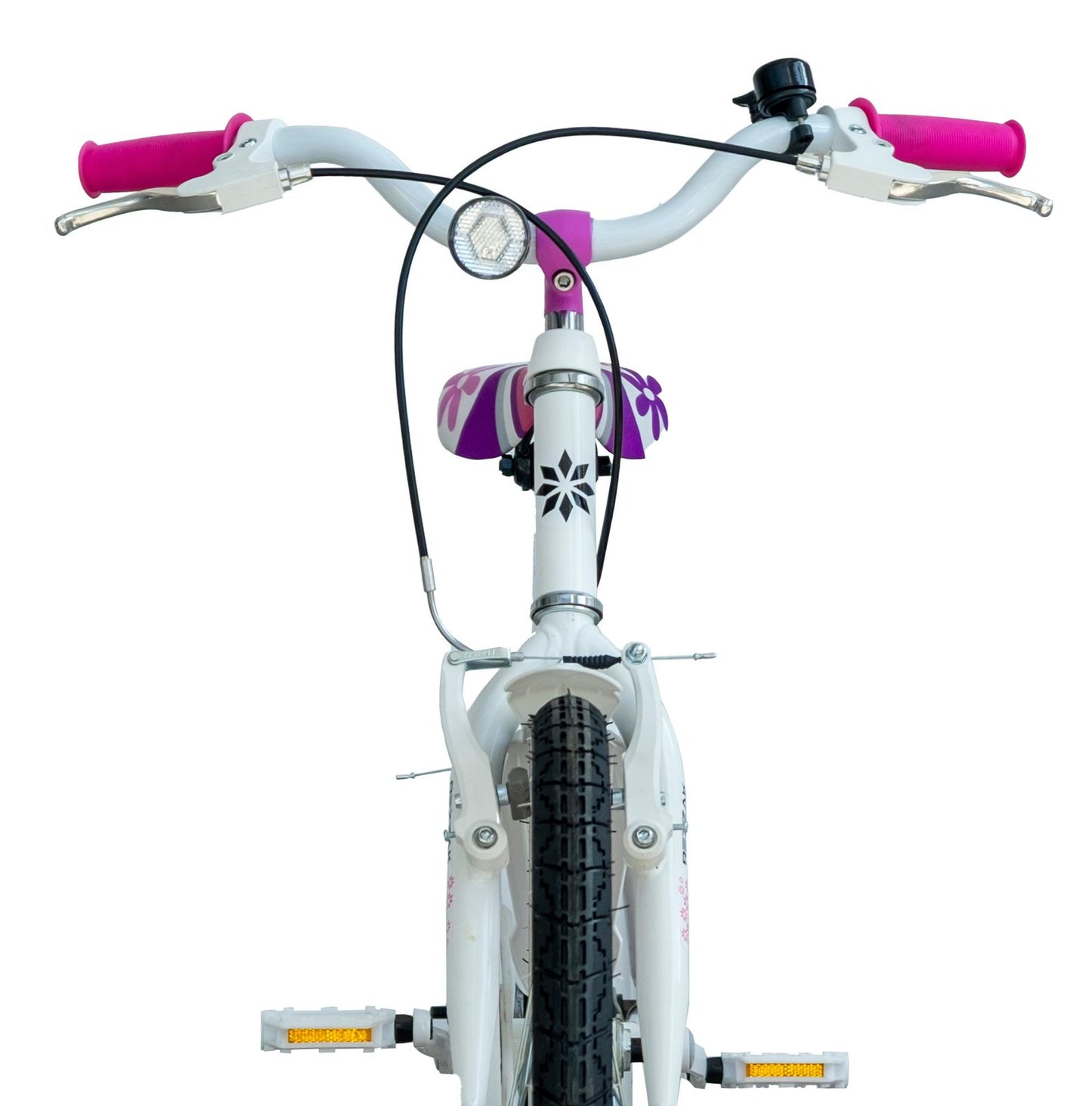 20 Zoll Kinderfahrrad Mädchenfahrrad mit Rücktrittbremse Weiss-Pink Neu -081
