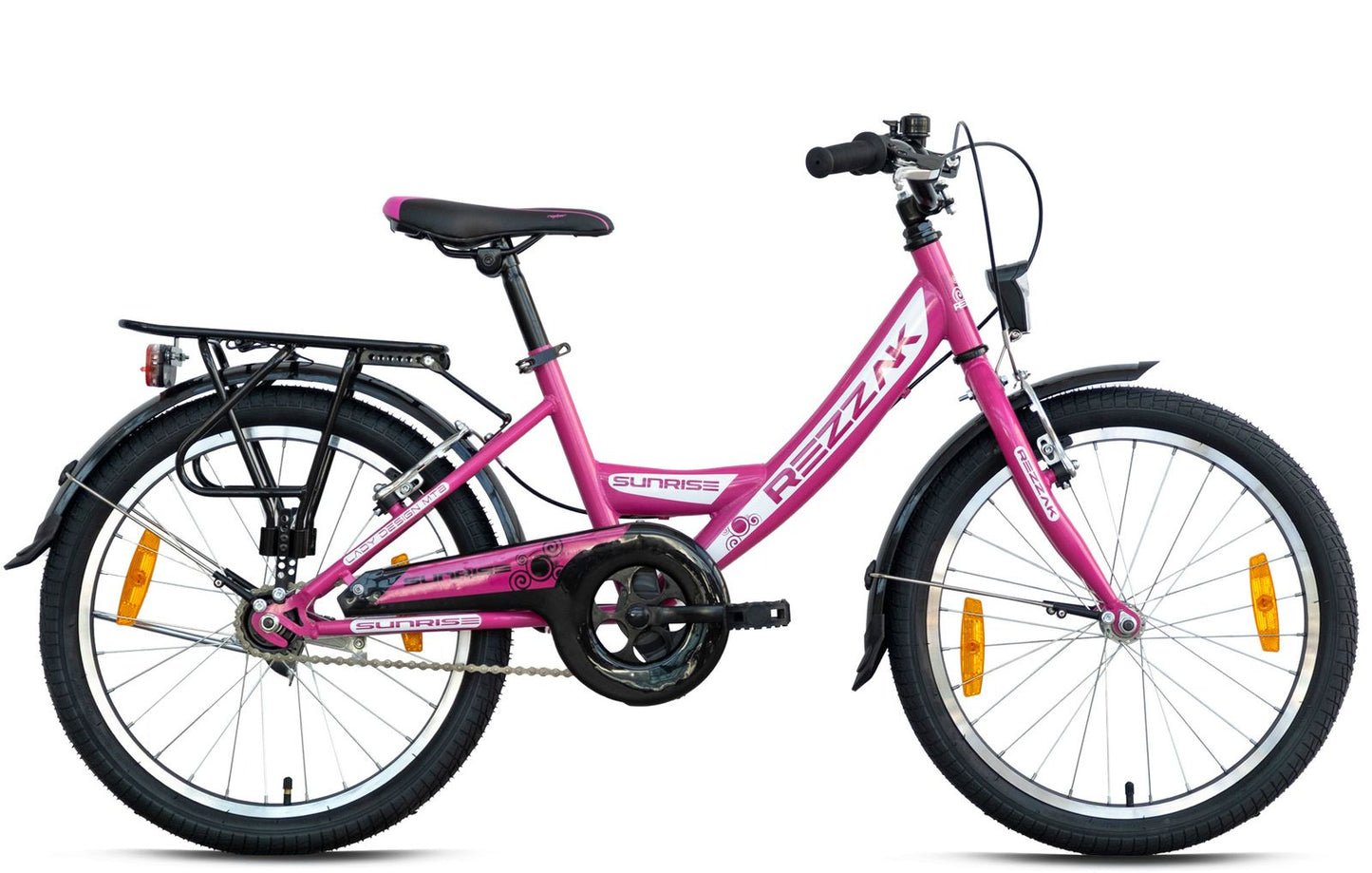 20 Zoll Kinderfahrrad Mädchenfahrrad City Bike Mit Rücktrittbremse RH 33 Pink Weiss Neu -044