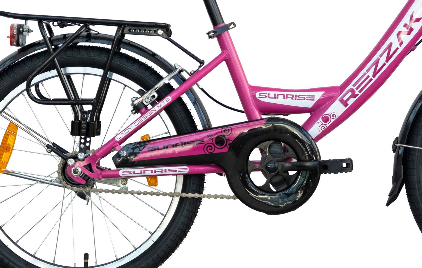 20 Zoll Kinderfahrrad Mädchenfahrrad City Bike Mit Rücktrittbremse RH 33 Pink Weiss Neu -044