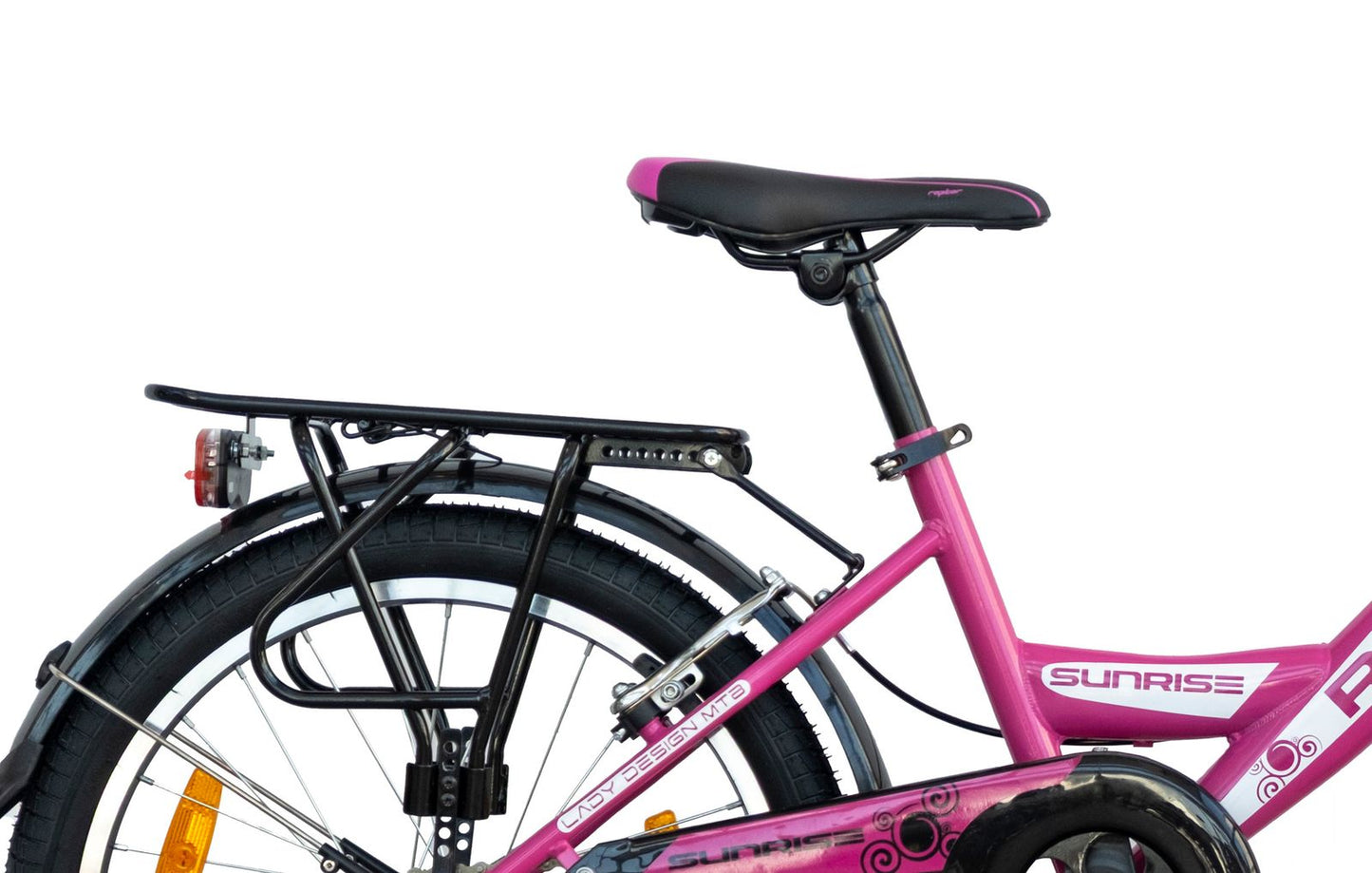 20 Zoll Kinderfahrrad Mädchenfahrrad City Bike Mit Rücktrittbremse RH 33 Pink Weiss Neu -044
