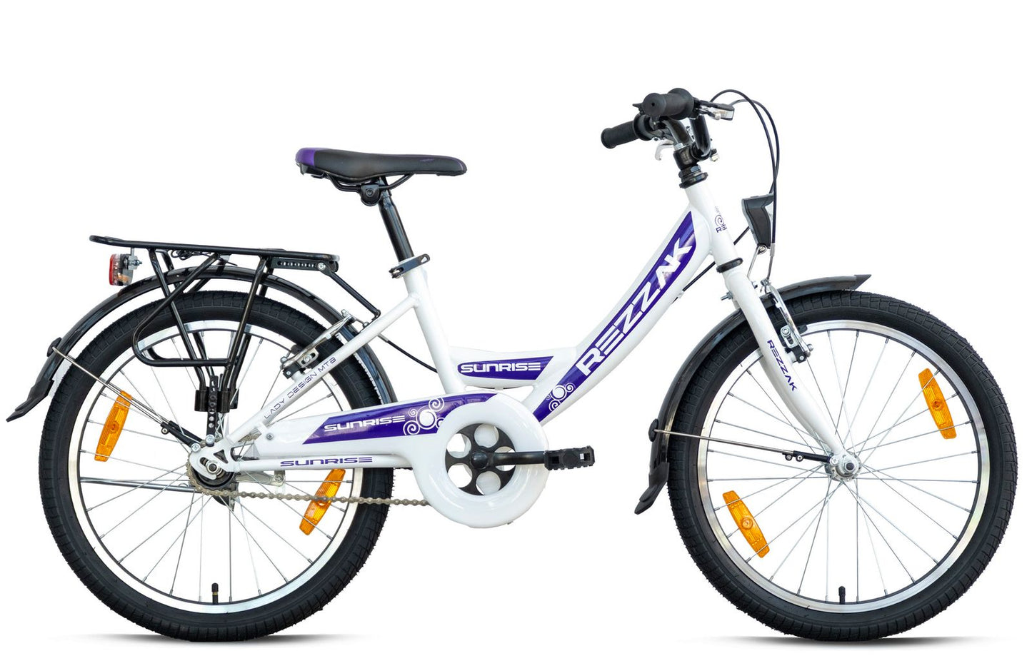20 Zoll Kinderfahrrad Mädchen Rad mit Rücktrittbremse RH 33 Lila Neu -054
