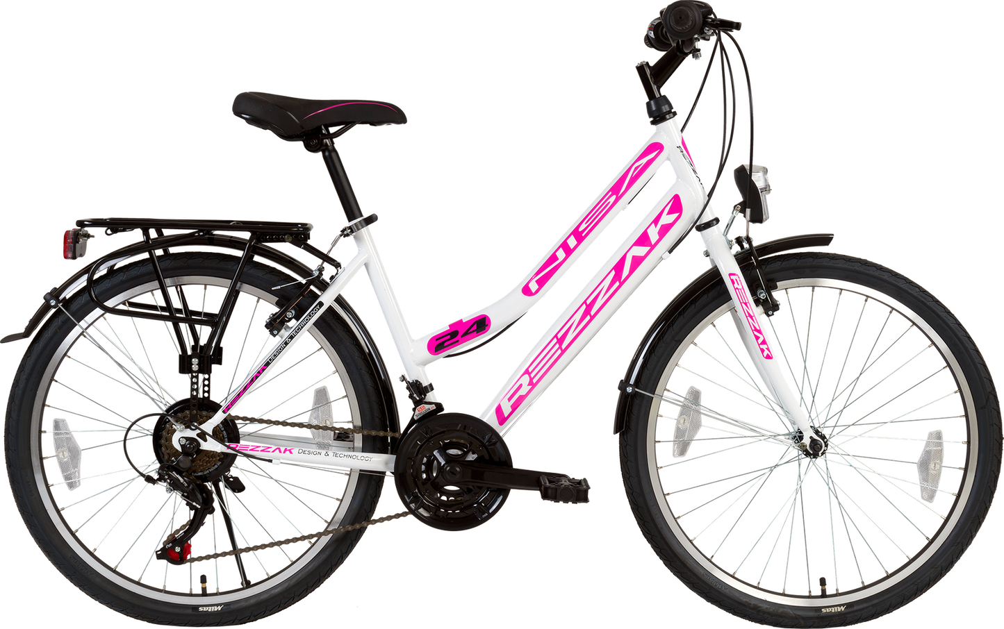 24 zoll Kinderfahrrad Mädchenfahrrad Damen rad 21 Gang shimano Weiss Pink neu