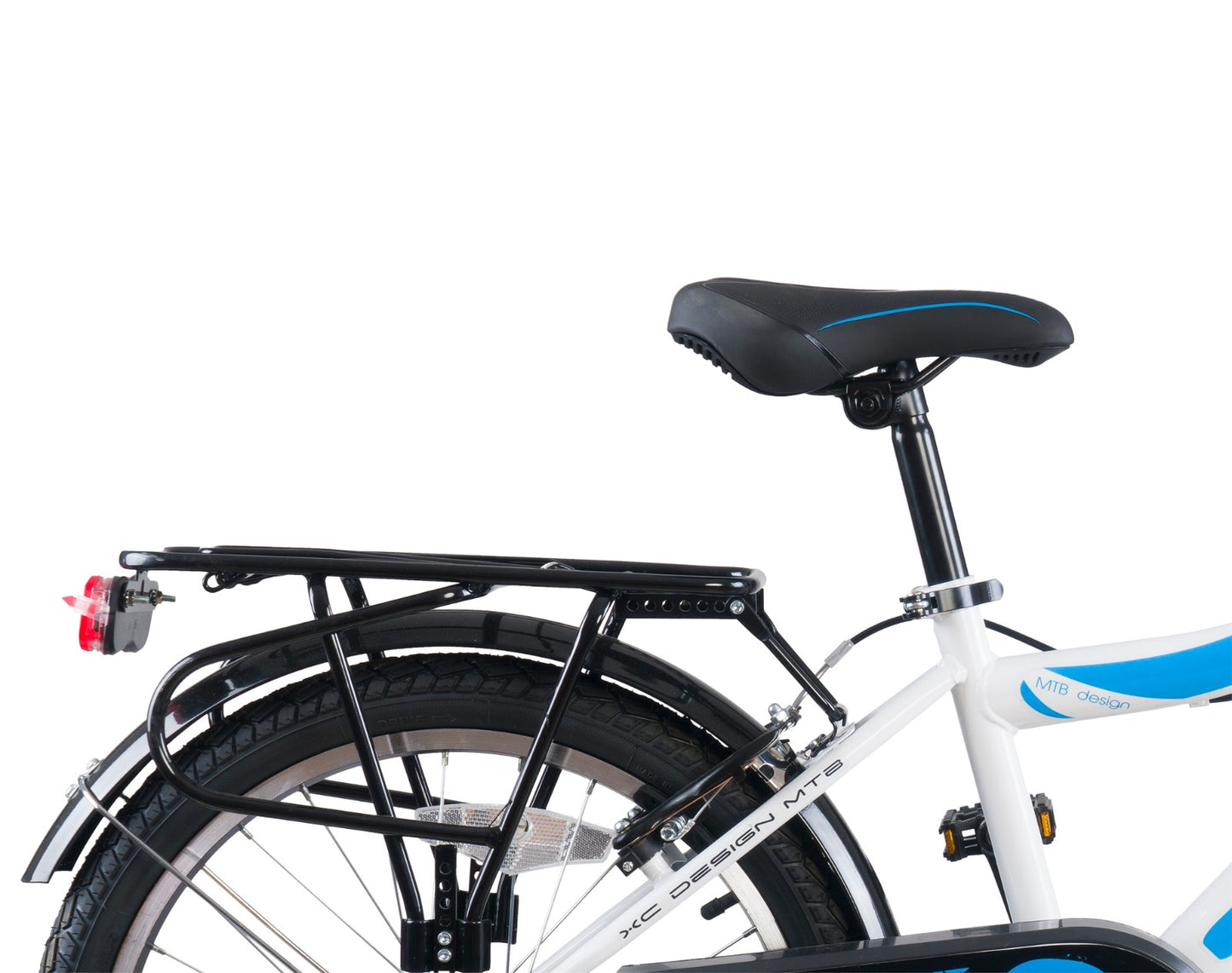 20 Zoll Fahrrad Kinderfahrrad Jungenfahrrad Rücktrittbremse RH 33 weiss Blau NEU -042