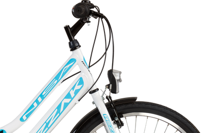 24 zoll Kinderfahrrad Mädchenfahrrad 24"Damen Cityfahrrad city bike Weiss türkis Neu