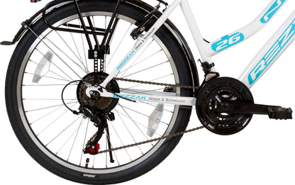citybike 26 zoll 26 Zoll Fahrrad Mädchenfahrrad Kinderfahrrad 26" Citybike Weiß Türkis – rez-zak