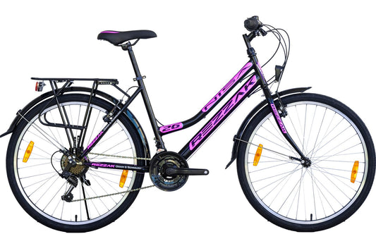 26 Zoll fahrrad mädchenfahrrad Damen Mädchen Fahrrad city bike 21 Gang shimano Schwarz pink neu