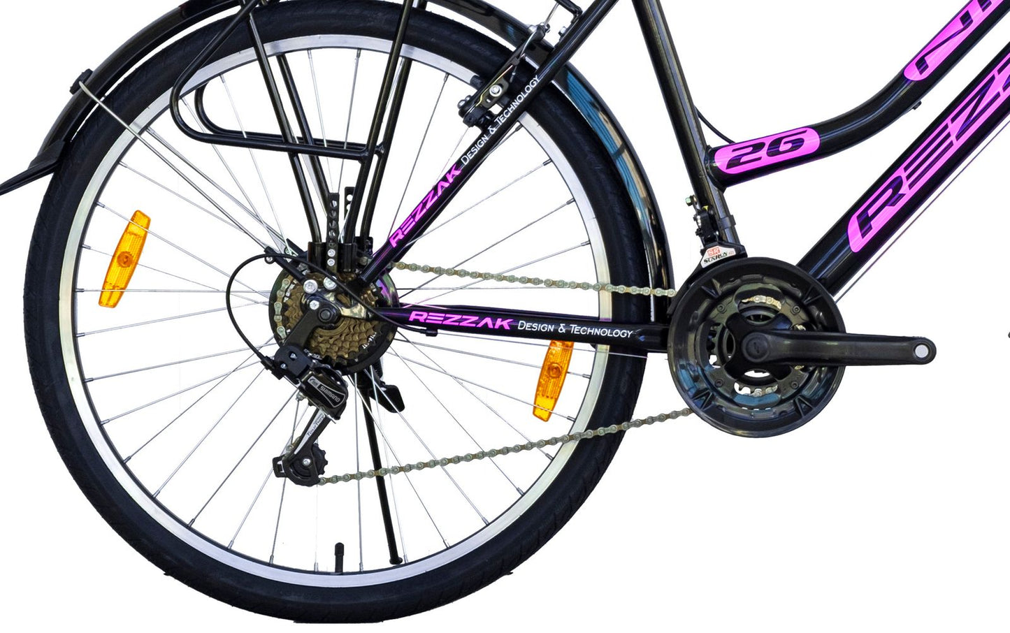 26 Zoll fahrrad mädchenfahrrad Damen Mädchen Fahrrad city bike 21 Gang shimano Schwarz pink neu