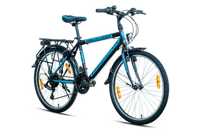 24 Zoll Kinderfahrrad Jungenfahrrad City Rad 21 Gang Schwarz Blau Neu -45