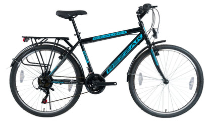 24 Zoll Kinderfahrrad Jungenfahrrad City Rad 21 Gang Schwarz Blau Neu -45