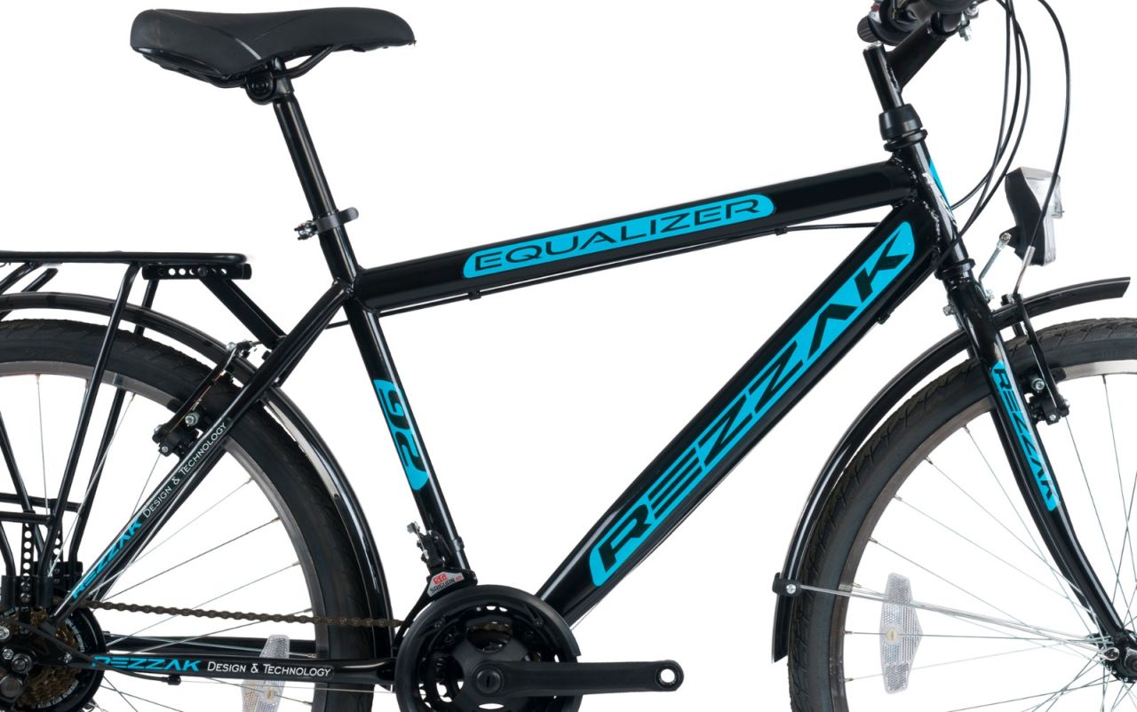 24 Zoll Kinderfahrrad Jungenfahrrad City Rad 21 Gang Schwarz Blau Neu -45