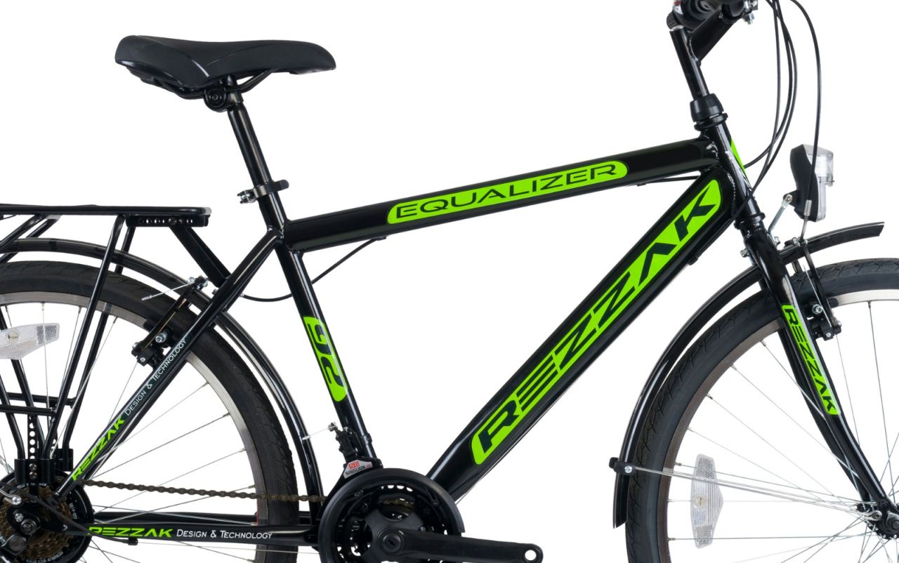 24 Zoll Kinderfahrrad cityfahrrad jungenfahrrad citybike 24" 21 Gang shimano schwarz grün -047 neu