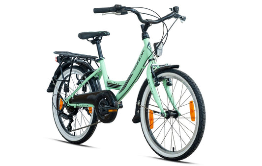 20 Zoll Kinderfahrrad Mädchenfahrrad 7 Gang Shimano RH 31cm Mint Neu -083