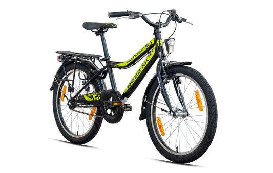 20 Zoll Kinderfahrrad Jungen Fahrrad mit Rücktrittbremse RH 33 Schwarz Grün NEU -041