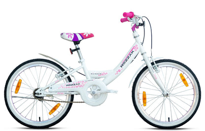 20 Zoll Kinderfahrrad Mädchenfahrrad  mit Rücktrittbremse Weiss-Pink Neu -081