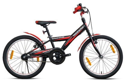 20 Zoll Kinderfahrrad Jungen Fahrrad Rücktrittbremse RH 26 cm Schwarz Rot NEU -078
