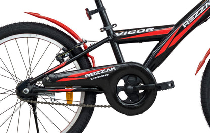 20 Zoll Kinderfahrrad Jungen Fahrrad Rücktrittbremse RH 26 cm Schwarz Rot NEU -078