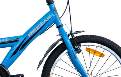 20 Zoll Jungen Fahrrad Blau – Neues Kinderfahrrad mit 26 cm Rahmenhöhe, sicher & robust  Für Kinder ab 6-8 Jahre -079