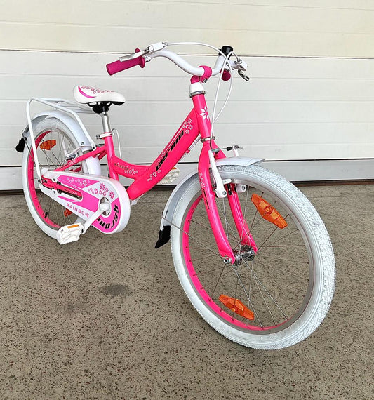 20 Zoll Kinder Fahrrad Mädchen Rad mit Rücktrittbremse Pink Neu -082