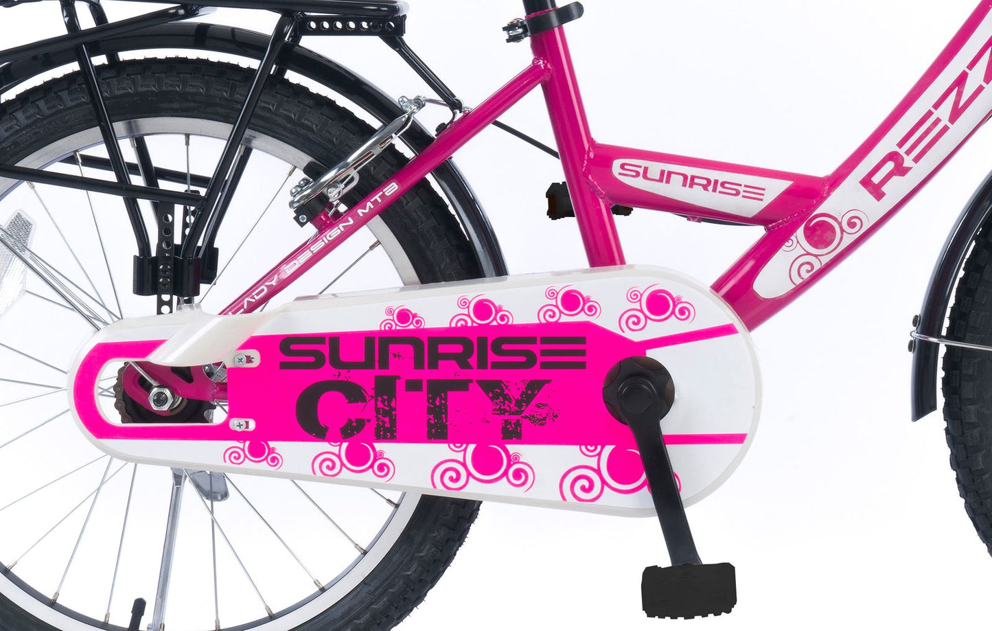 20 Zoll Kinderffahrrad Mädchenfahrrad City Bike Mit Rücktrittbremse RH 33 Pink weiss Neu -044